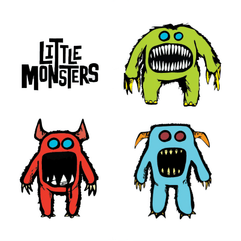 student little monsters illustration